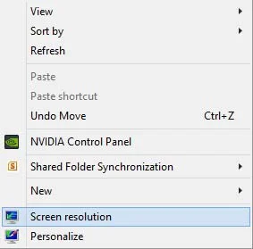 first check the resolution of your screen