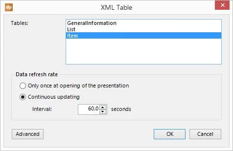 data query in powerpoint
