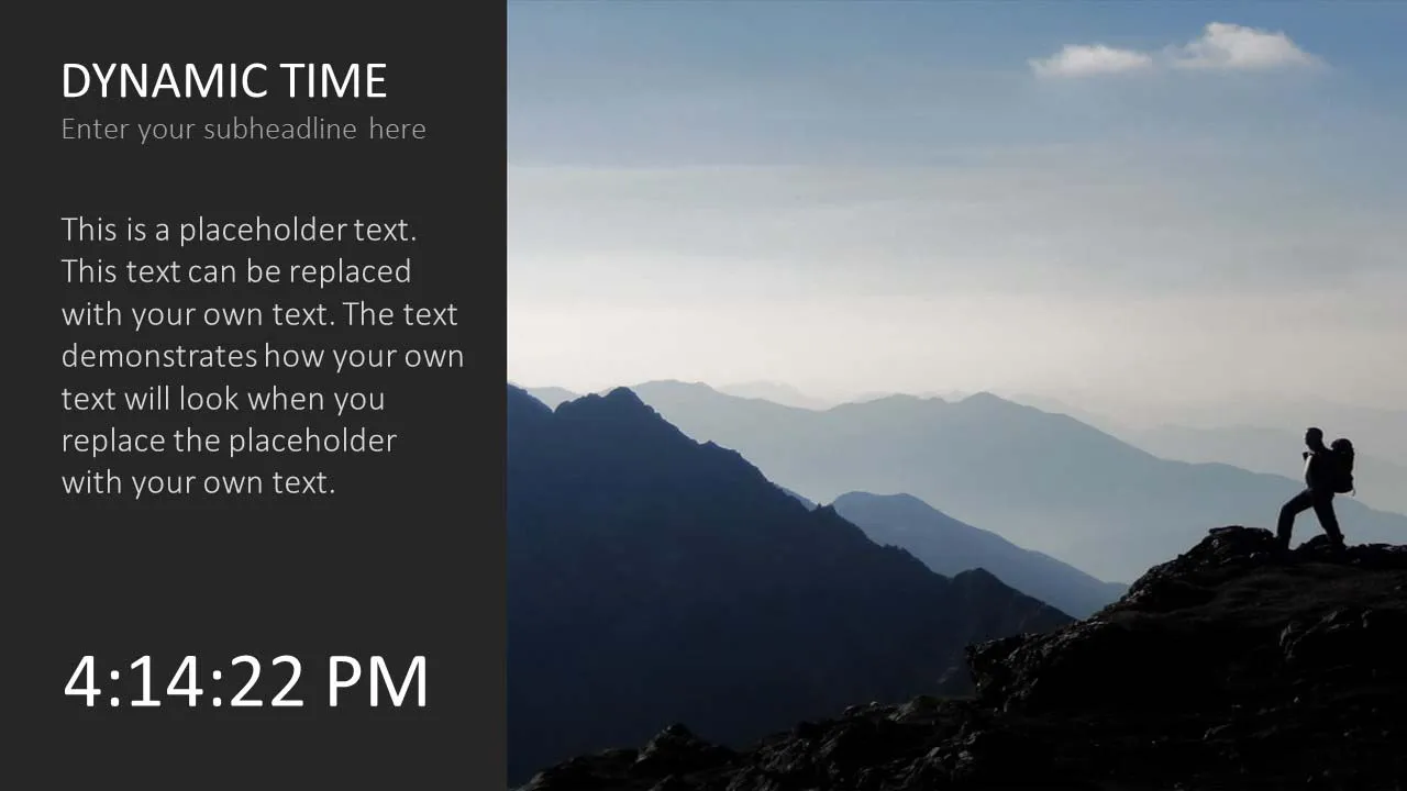 How To Display a Live Clock in PowerPoint? 2