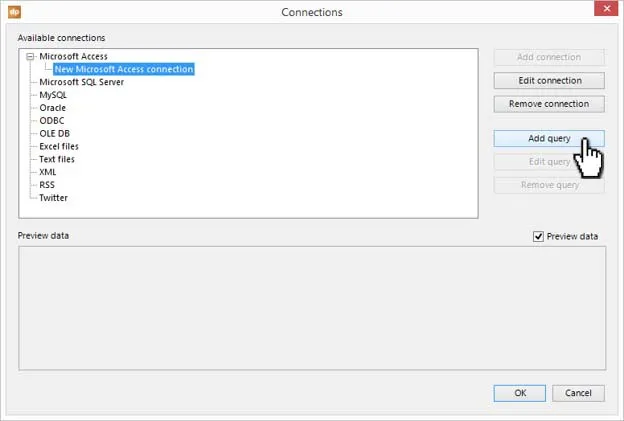 add query of database connection to the powerpoint
