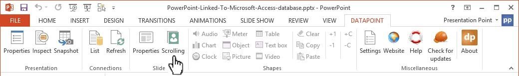 open data scrolling icon