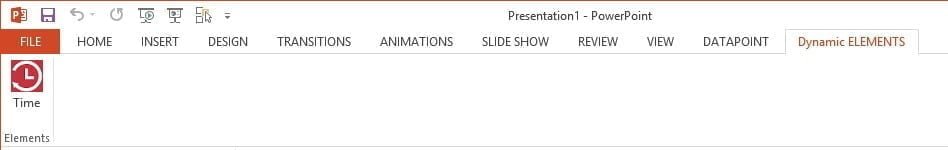 view time button in dynamic elements menu