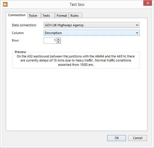 traffic info in full text for more information