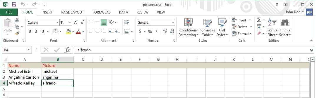 open your excel file first