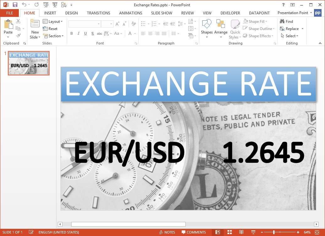 presentation currency change