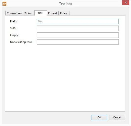 add prefex text to the text box