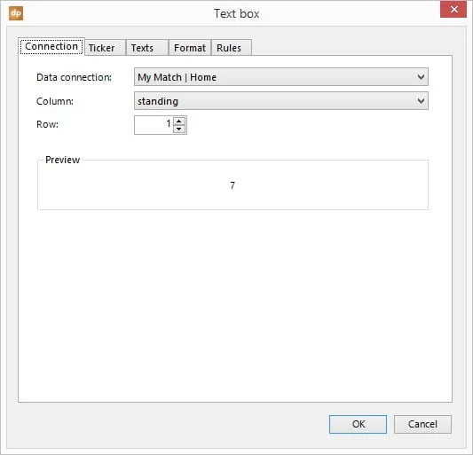 assign standing of the tournament
