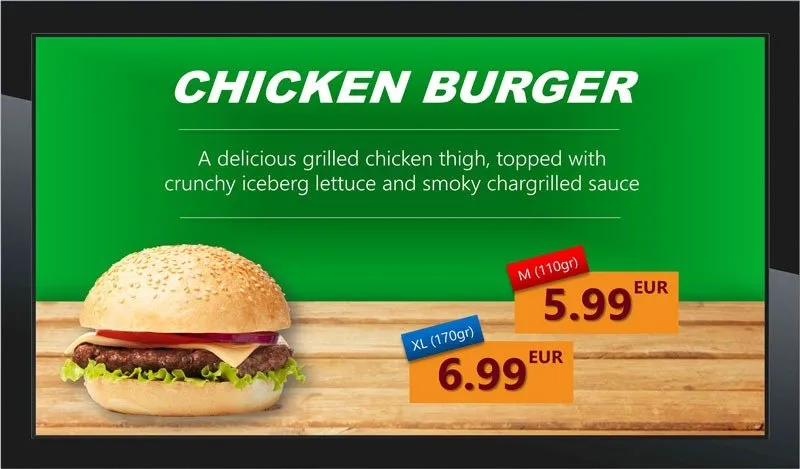 Premium digital signage templates page