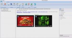 digital signage scheduler component