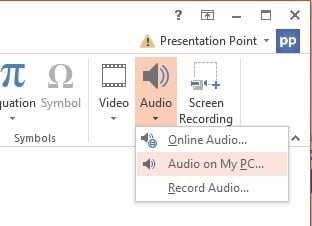 choose audio on my pc