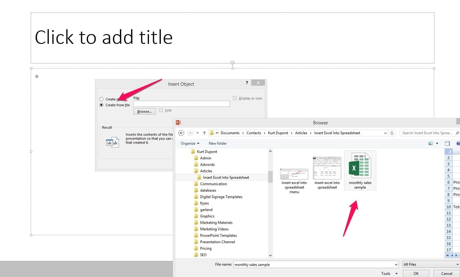 How To Put A Table From Excel Into Powerpoint