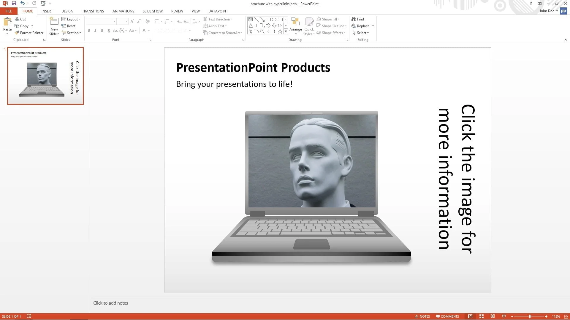 base presentation for hyper-linking
