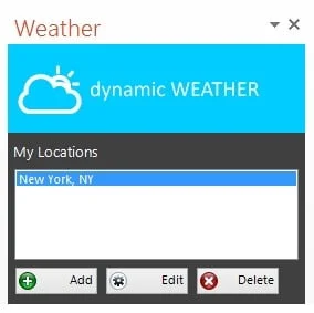 one or more cities add to the monitored location list