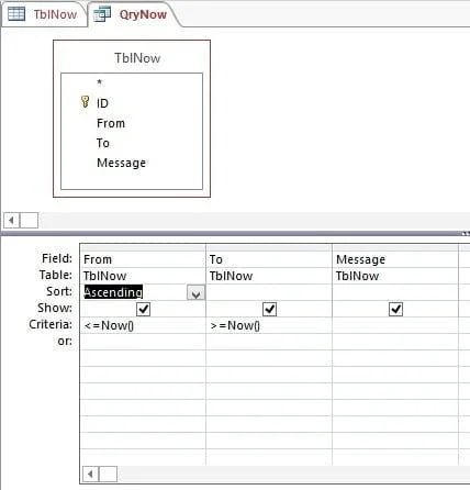 time restricted now query with filter