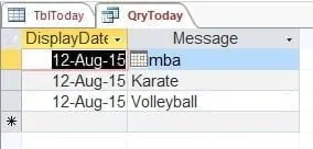 time restricted today filtered results