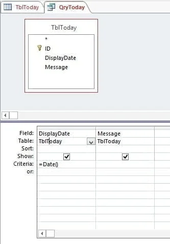 time restricted today query
