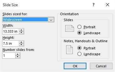 how to change the printing size of a powerpoint slide