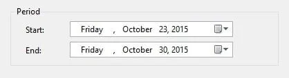 schedule period from to