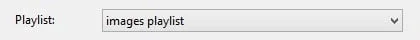 select playlist for assignment