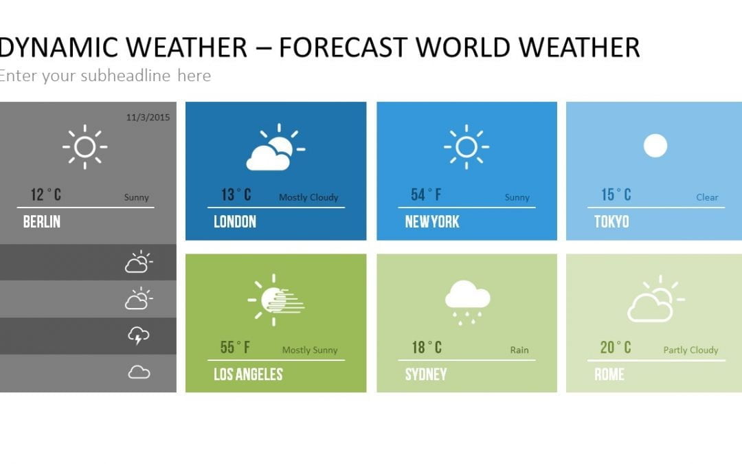 20 Ways to Show Real-Time Weather Information