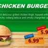 Premium PowerPoint Template for hamburger and take-away restaurants - chicken hamburger