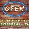 Premium PowerPoint template for advertising in pubs - logo and opening hours