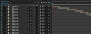screenshot of animations in adobe after effects