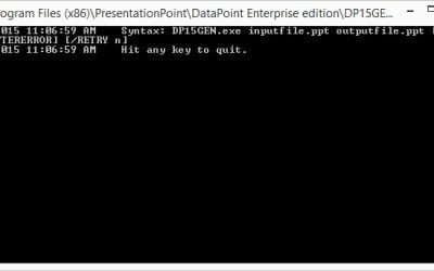 DataPoint Command Line Tool for PowerPoint