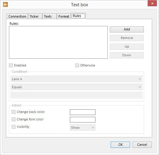 rules tab in datapoint