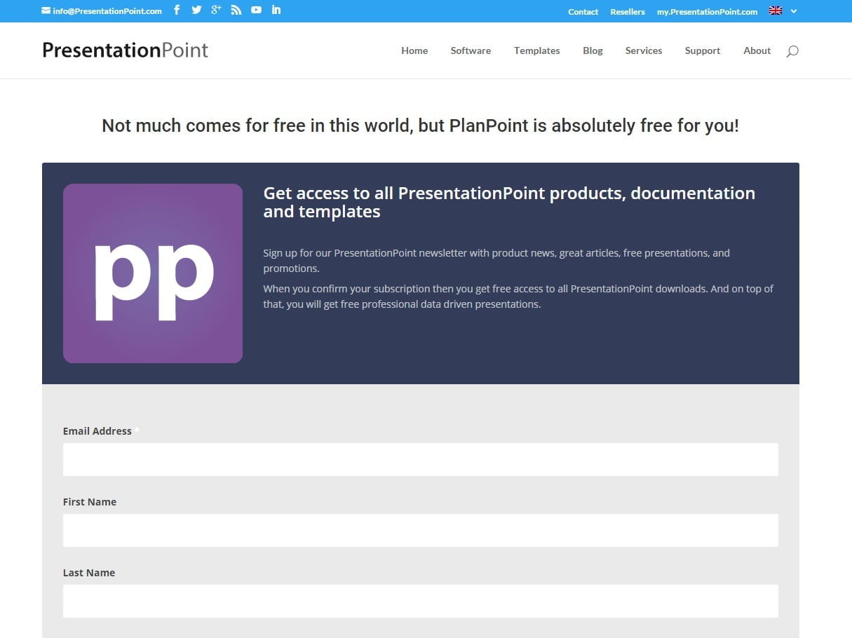 sign up for planpoint download