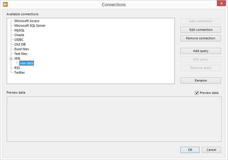 add query to connection
