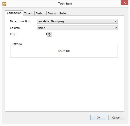 link textbox to name column