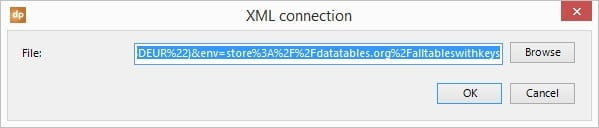 set the url of the remote xml data file