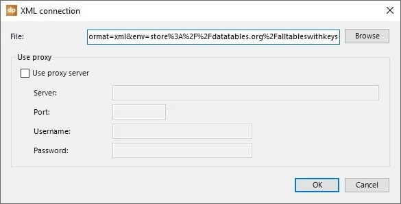 xml connection endpoint url