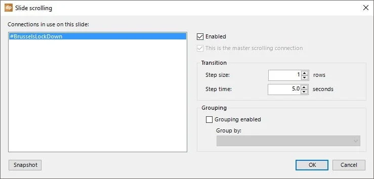 enable data scrolling for all tweets