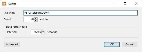 enter your twitter search term