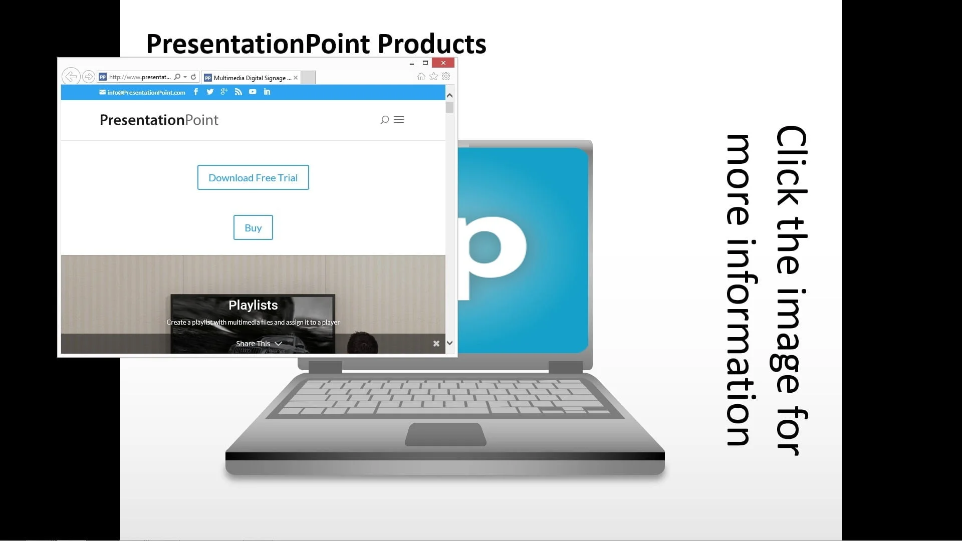 dynamic hyperlink in slideshow