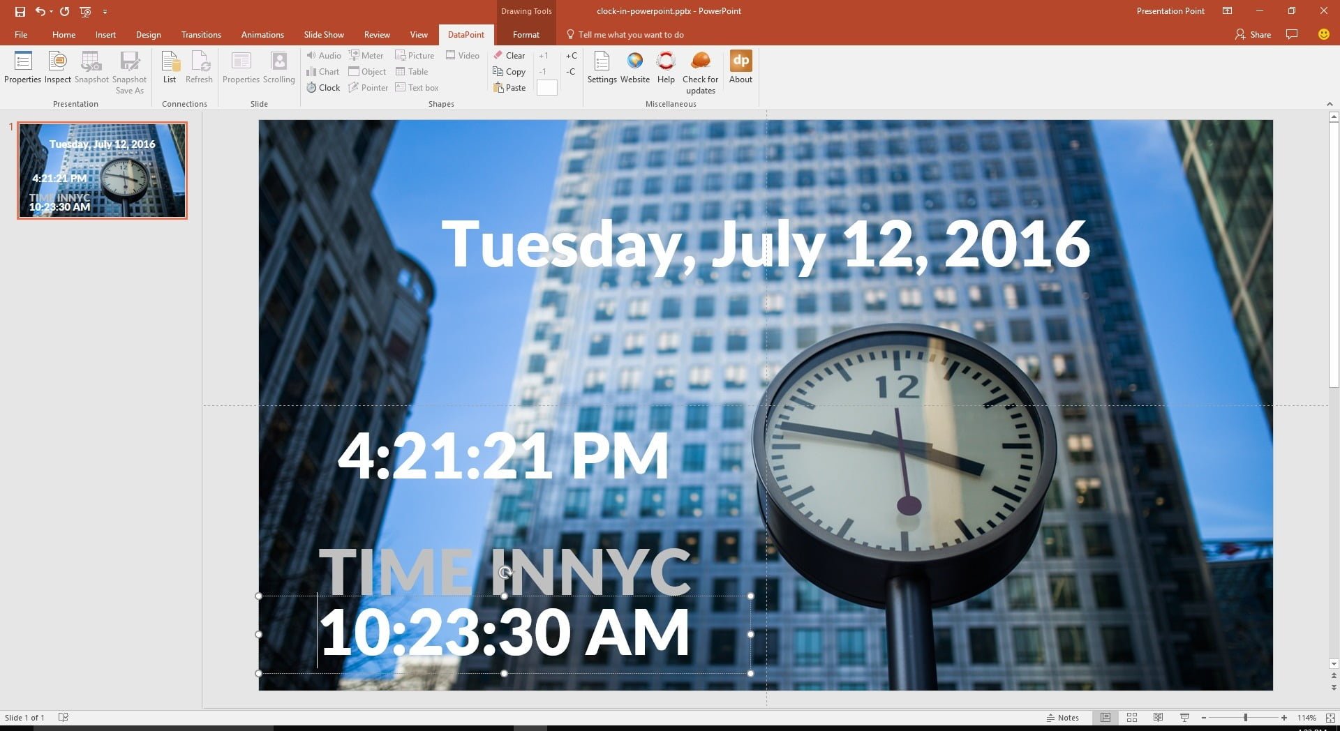 clock of different time zones on your powerpoint slide
