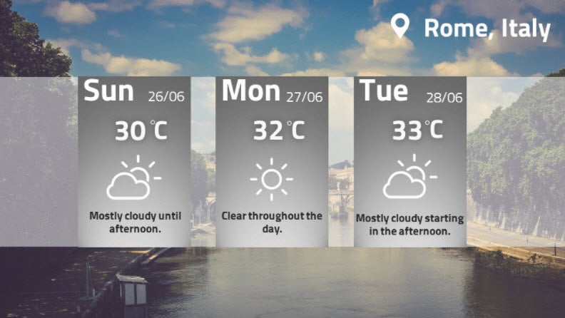 Weather Display with Forecast.io / Dark Sky API