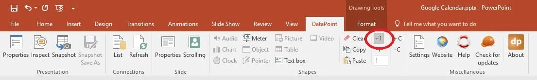 increment row number of event