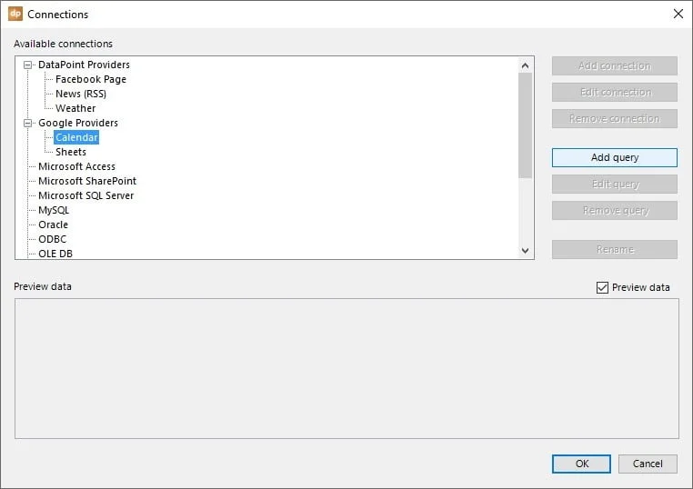 set up connection to google calendar