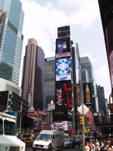 dynamic digital signage in times square