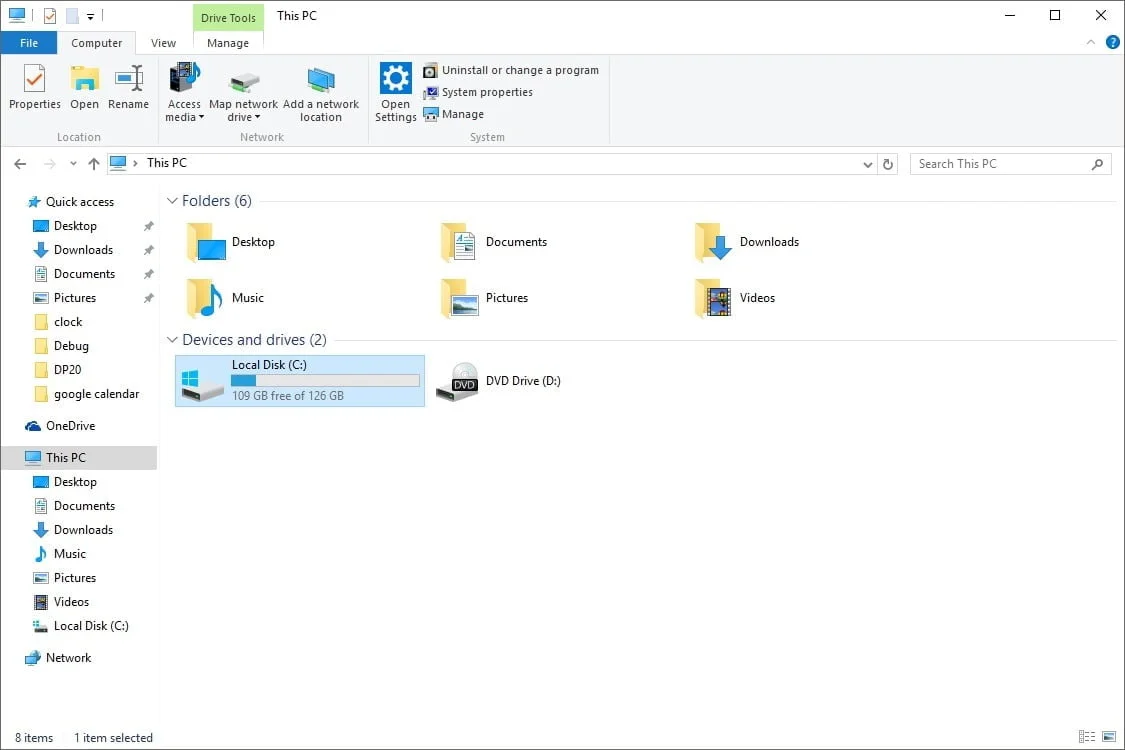 open file explorer