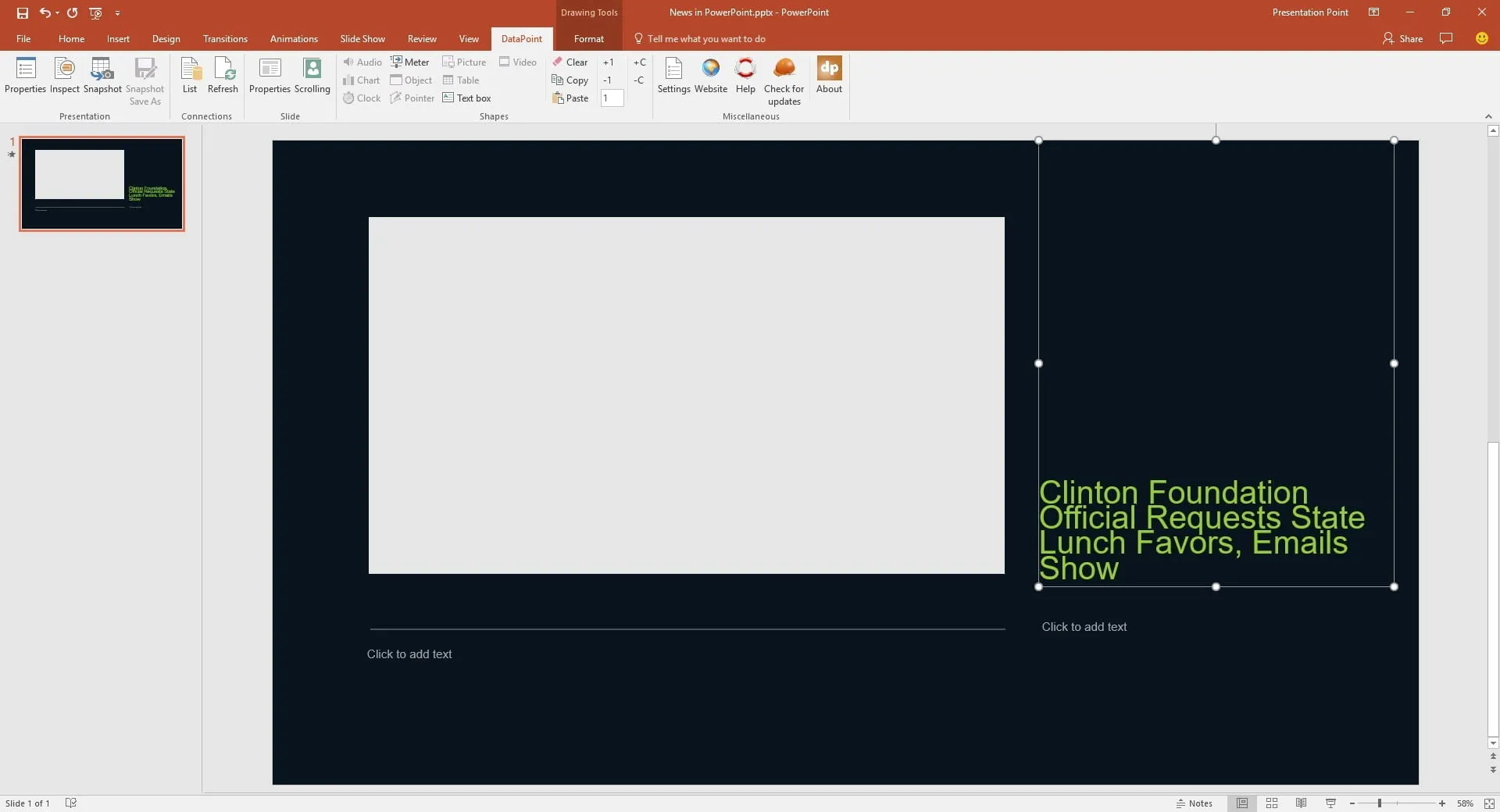 title linked on slide
