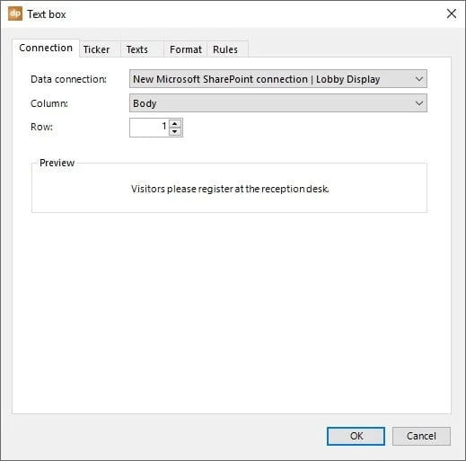 assign sharepoint list body to textbox here