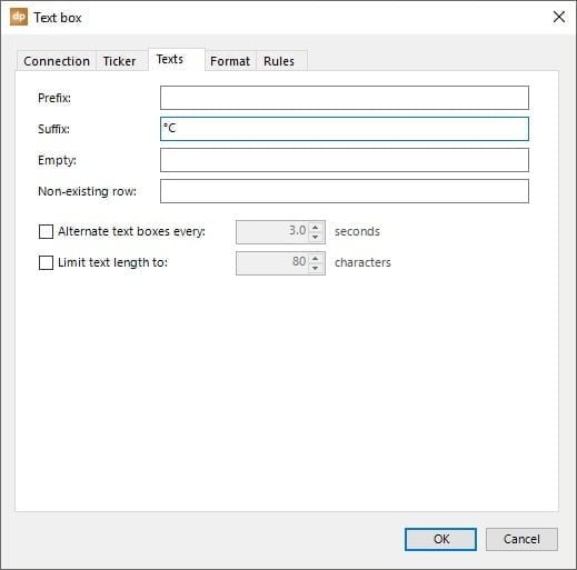 temperature formatting