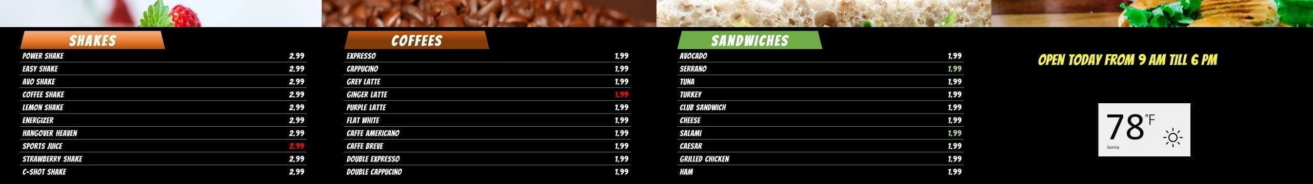 wide screen template