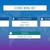 Premium PowerPoint template for Airports - Checkin info