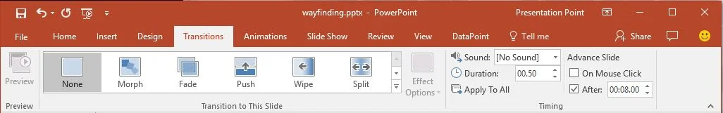 ppt digital signage advance slide setting