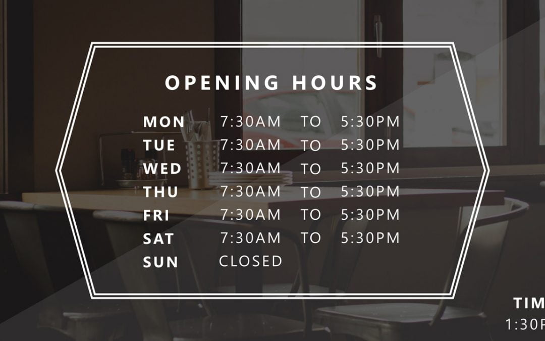 PowerPoint Business Hours Template